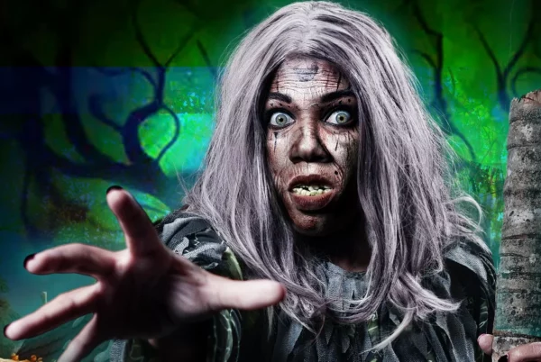 Laura Cadete, quien interpreta a la  Bruja en “ Hansel y Gretel”.  fuente externa.