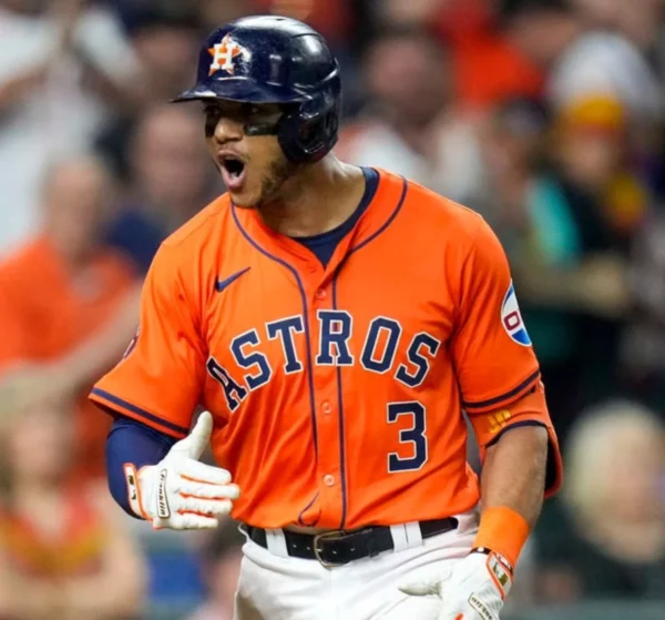 El dominicano Jeremy Peña, de Houston, disfruta de su mejor temporada en las Mayores.  AP