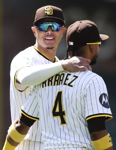 Manny Machado y Luis Arráez Manny Machado y Luis Arráez