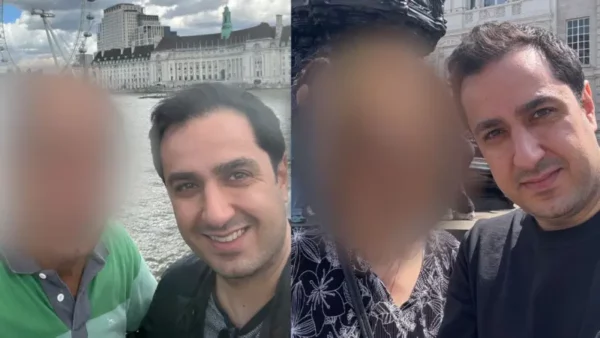 Parham Ghobadi, del Servicio Persa de la BBC, no ha logrado persuadir a sus padres de que abandonen Teherán; sus rostros han sido difuminados para proteger sus identidades en caso de represalias por parte del Estado iraní.