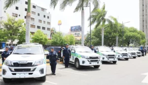 Agentes policiales que fueron formados y entrenados para el nuevo modelo de patrullaje, cuyo plan piloto fue iniciado ayer. Fuente externa