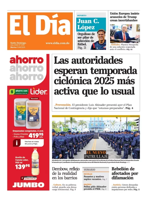 Edición impresa 03 de junio de 2025