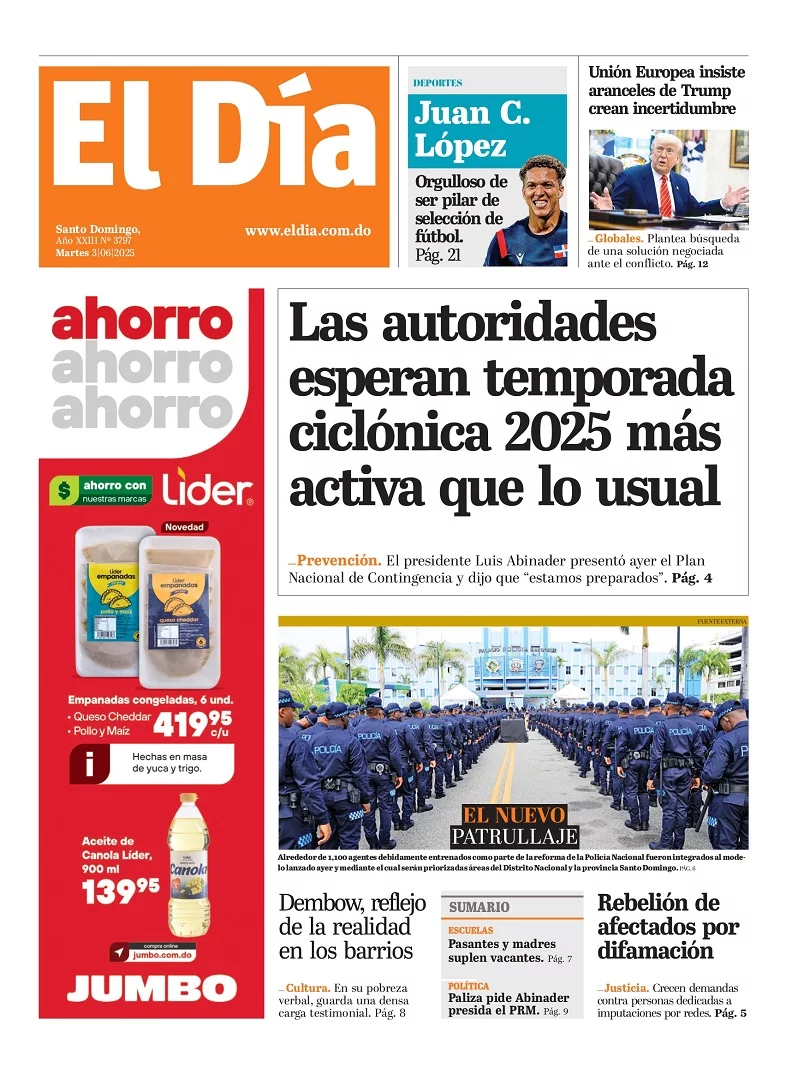 Edición impresa 03 de junio de 2025