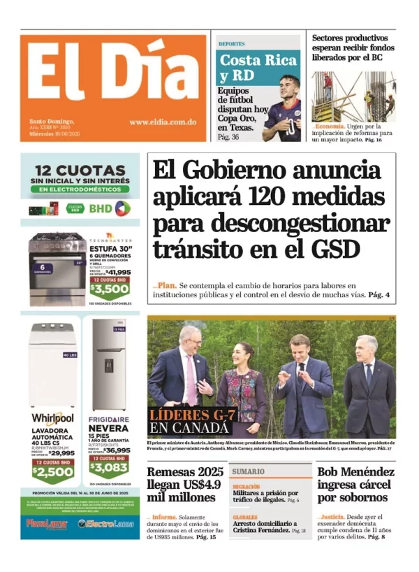 Edición impresa 18 de junio de 2025