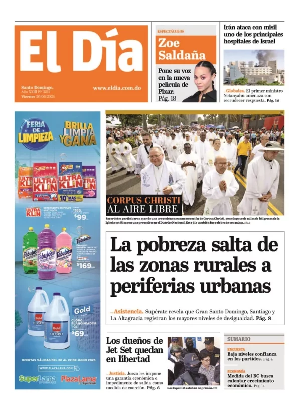 Edición impresa 20 de junio 2025