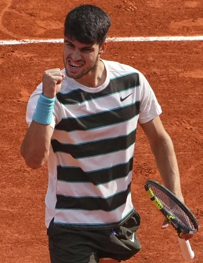 El español Carlos Alcaraz, entre los jugadores favoritos. Fuente externa