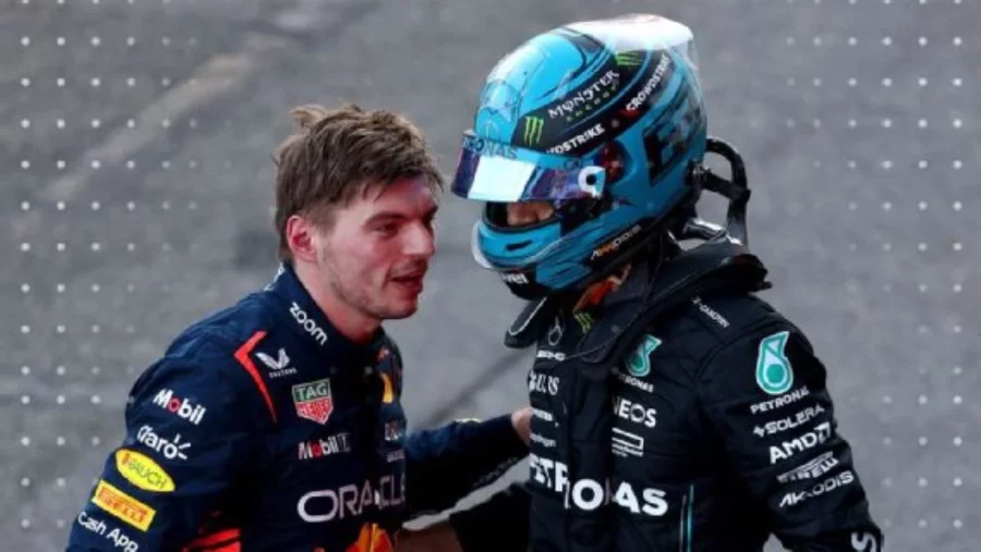 George Russell y Max Verstappen George Russell y Max Verstappen