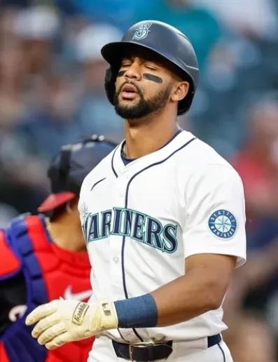 Leody Taveras no pudo batear en el tiempo con Marineros. Fuente externa