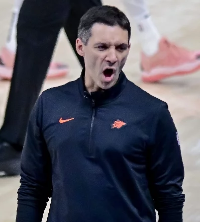 Mark Daigneault, dirigente de los Thunder de Oklahoma. Fuente externa