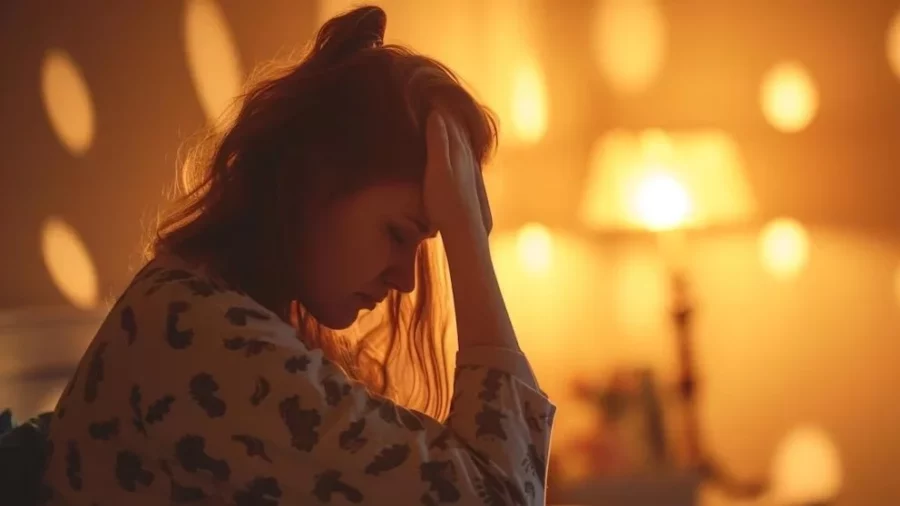 Mujer no puede dormir Mujer no puede dormir