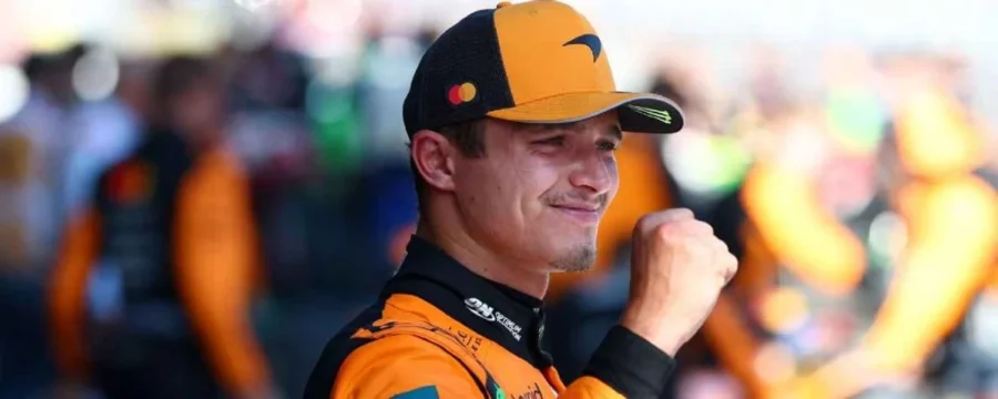Norris, celebra en Austria Norris, celebra en Austria
