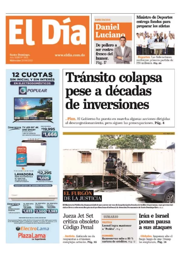 Portada impresa 25-06-2025