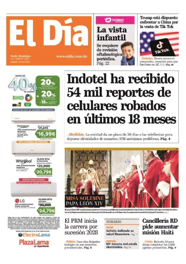 Portada impresa 30-06-2025