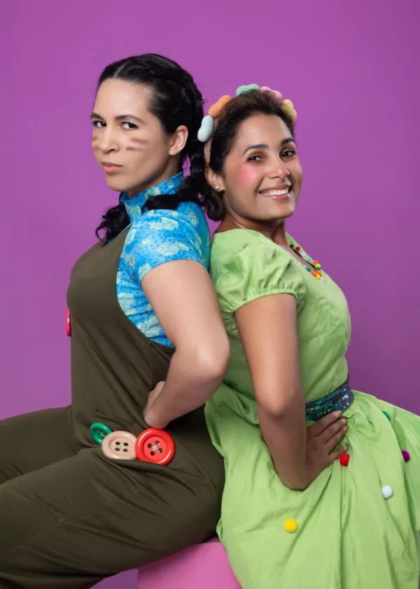 Soranyelis Rosado y Paola Pichardo, quienes interpretarán a Zancletuda y Chispita.