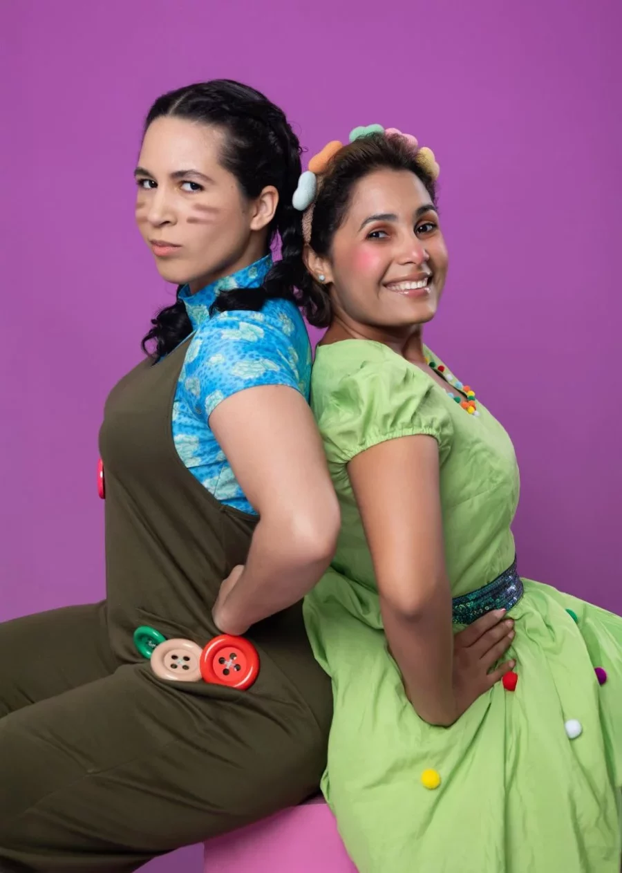 Soranyelis Rosado y Paola Pichardo, quienes interpretarán a Zancletuda y Chispita.