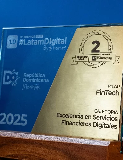Uno de los premios otorgados al neobanco. Fuente externa Uno de los premios otorgados al neobanco. Fuente externa