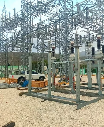 Subestación que instala Edesur en Jimaní.
