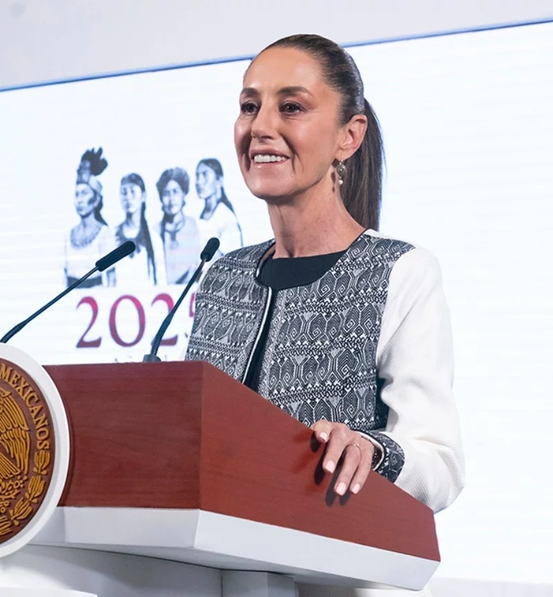 La presidenta Claudia Sheinbaum defiende el T-MEC. La presidenta Claudia Sheinbaum defiende el T-MEC.