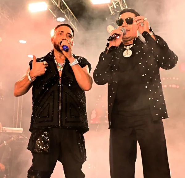 Elvis Martínez y Raulín Rodríguez en una noche mágica.