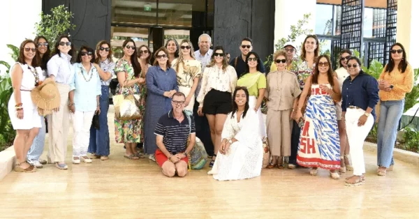 Los participantes en la experiencia The Wedding Event a su llegada al hotel Zemi Miches.