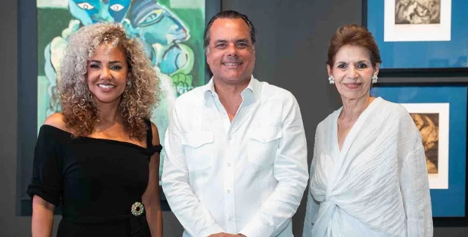 Marian Balcácer, Ramón Ernesto Morales y María del Carmen Ossaye.