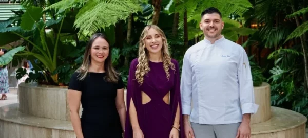 Estela Coiscou, Marta Amengual y Cosimo Urso.
