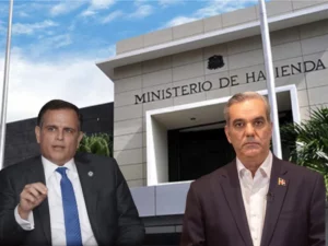 Luis Abinader y Jochy Vicente.