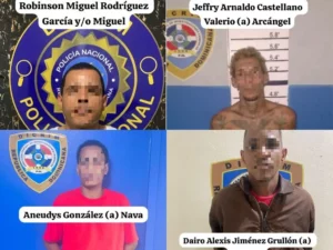 Arrestados por la Policía Nacional.