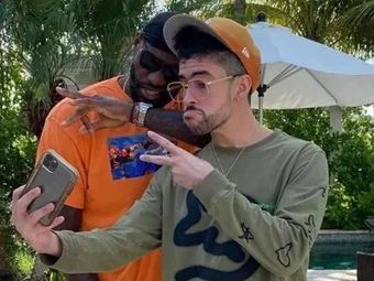 Bad Bunny y LeBron James Bad Bunny y LeBron James