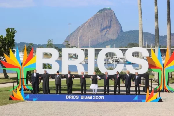 Imagen de los mandatarios que asistieron a la cumbre de los BRICS.