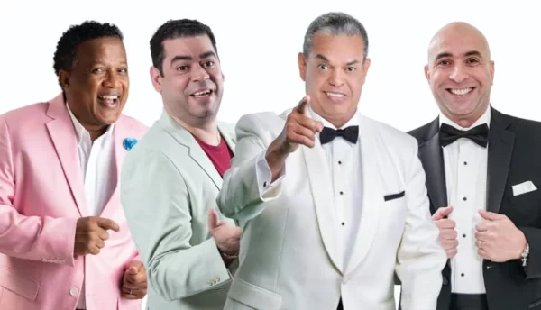 Los comediantes Felipe Polanco , Irving Alberti, jochy Jochy , Rafael Bobadilla, Miguel Alcantara, C Cordero y Aquiles Correa (1)