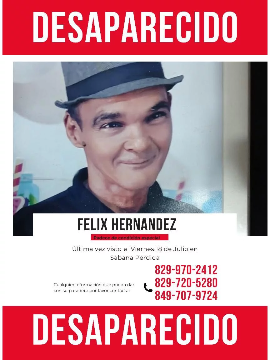 Félix José Hernández Santana desaparecido Félix José Hernández Santana desaparecido
