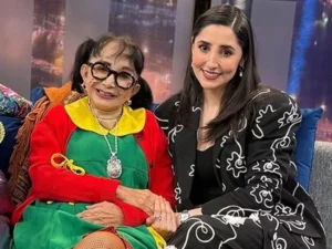 La Chilindrina junto a Paola Montes de Oca, quien le dio vida en "Chespirito: sin querer queriendo"