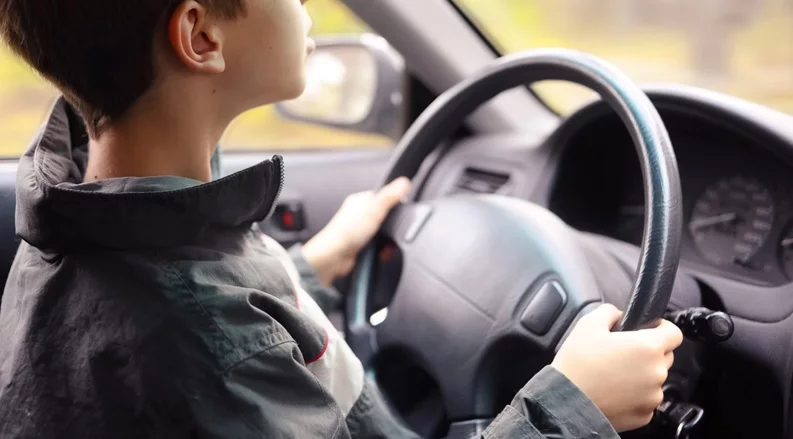 Niño al volante Niño al volante