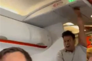 Pasajero árabe en vuelo a Escocia.
