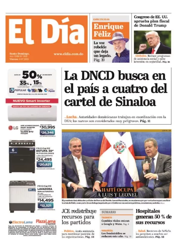 Portada impresa 04-07-2025