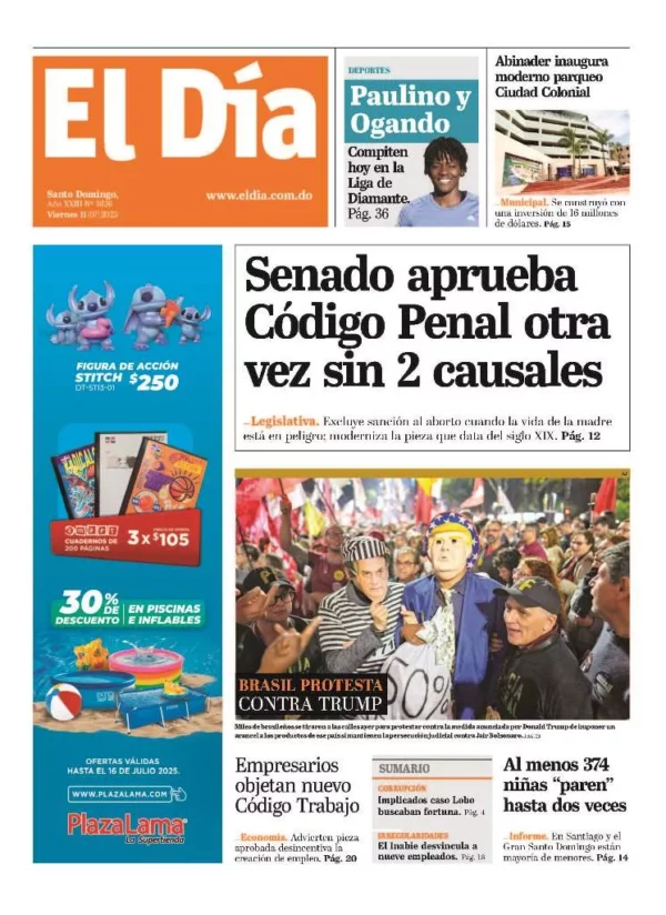 Portada impresa 11-07-2025