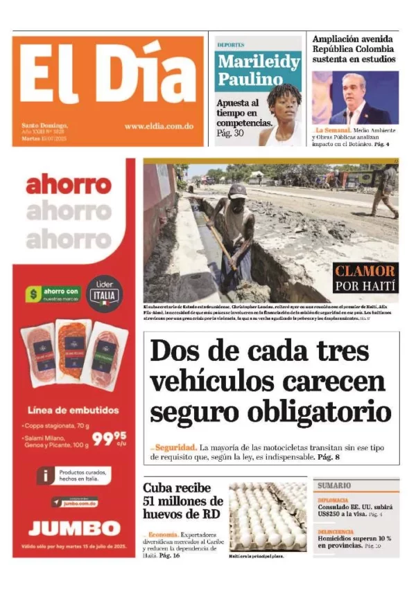 Portada impresa 15-07-2025