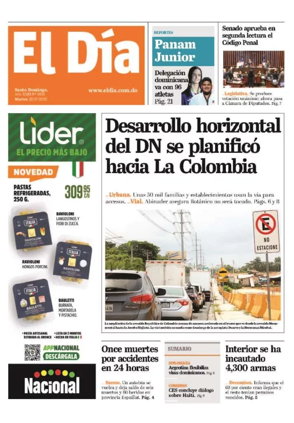 Portada impresa 22-07-2025