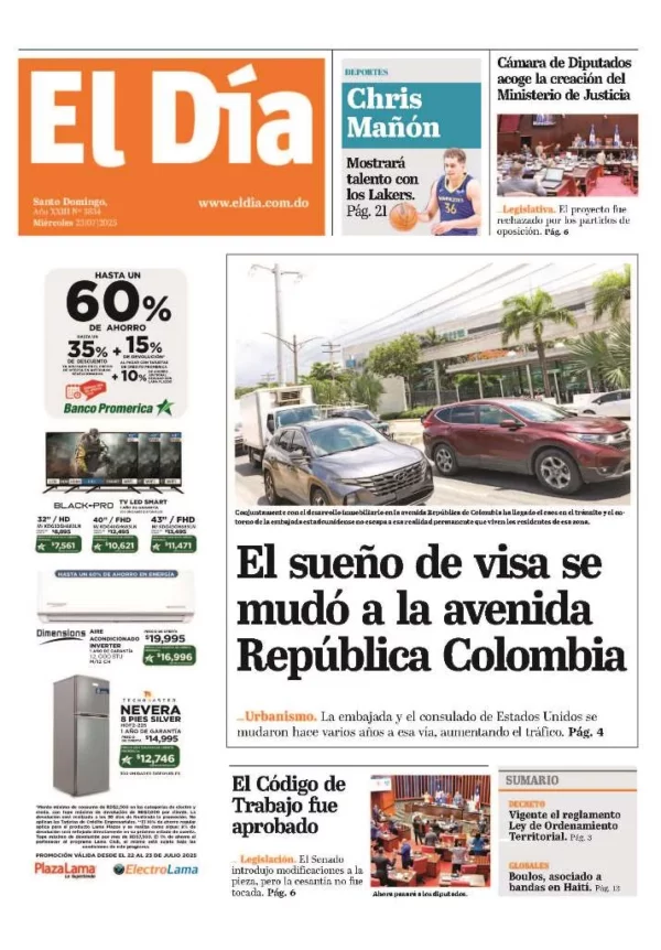 Portada impresa 23-07-2025