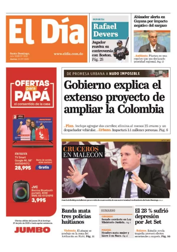 Portada impresa 24-07-2025