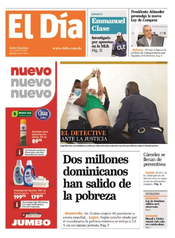 Portada impresa 29-07-2025