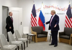 Presidente de Rusia, Vladímir Putin y Donald Trump, presidente de Estados Unidos.