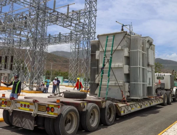 Transformador instalado por Edesur en Jimaní.