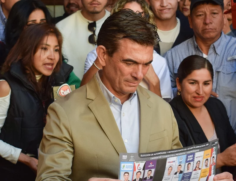 Rodrigo Paz Pereira  obtuvo el  28,10 % de la votación.