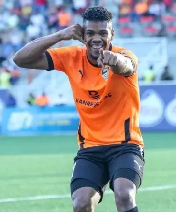 Carlos “El Caballo” Ventura, jugador del Cibao FC.