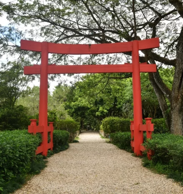 El emblemático jardín japonés.