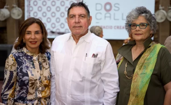 Haydée Kuret de Rainieri, Gamal Michelén y Lidia León.