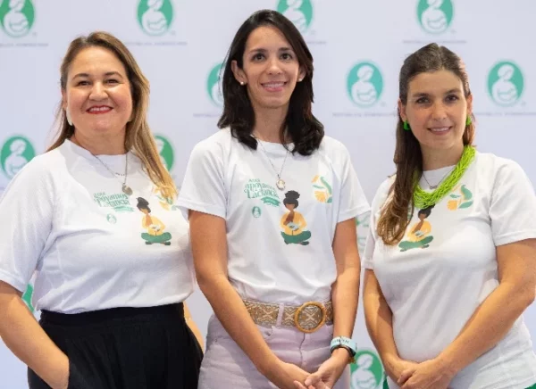 Michelle Marques,  Mariel Mella y Paula Rodríguez, líderes de la Liga de la Leche RD.