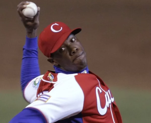 Aroldis Chapman, uno de los mejores lanzadores  cubanos.